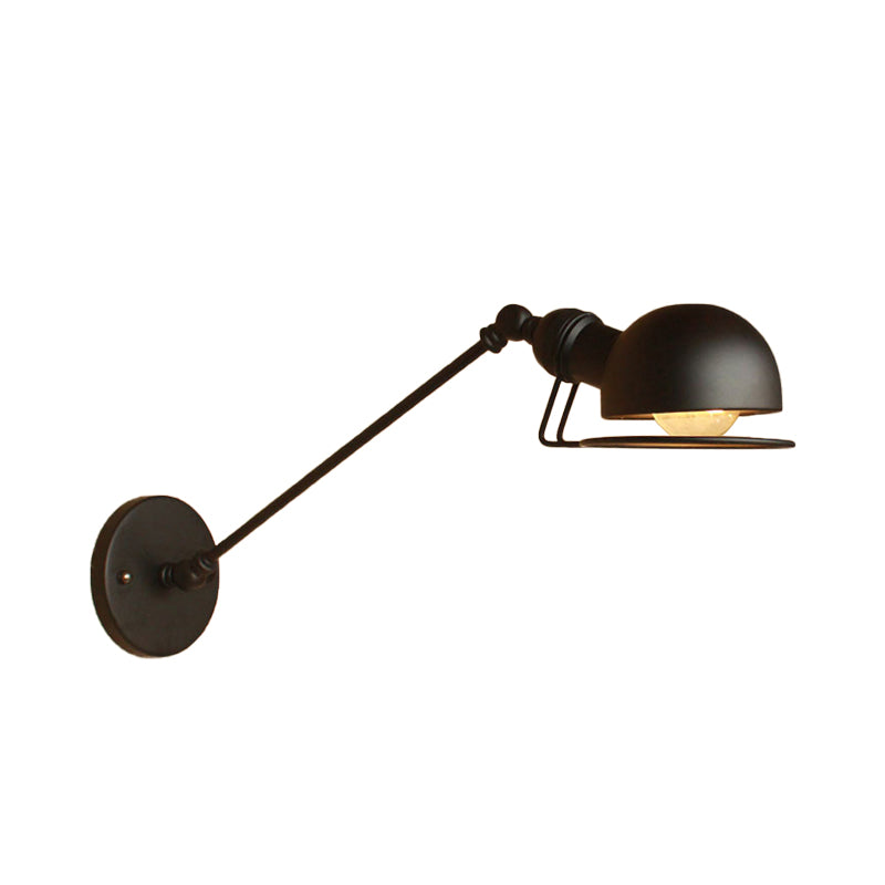 Hudson Vintage Industrial Swing Arm Wall Lamp