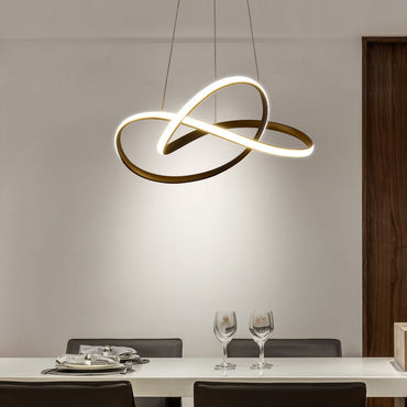Marceline Twine LED Chandelier in Black & White