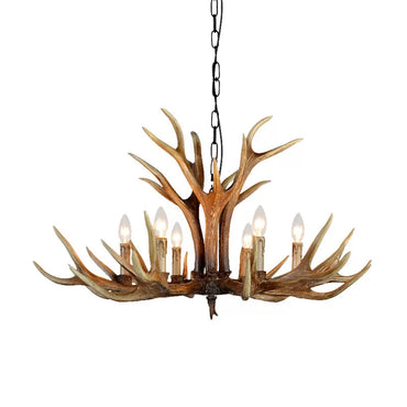 Geneviève Resin Stag Antler Chandelier