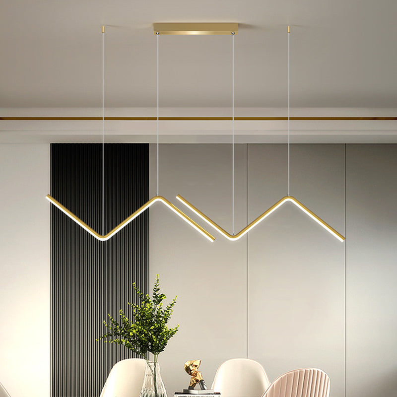 Clémence Zigzag Minimalist LED Pendant Light