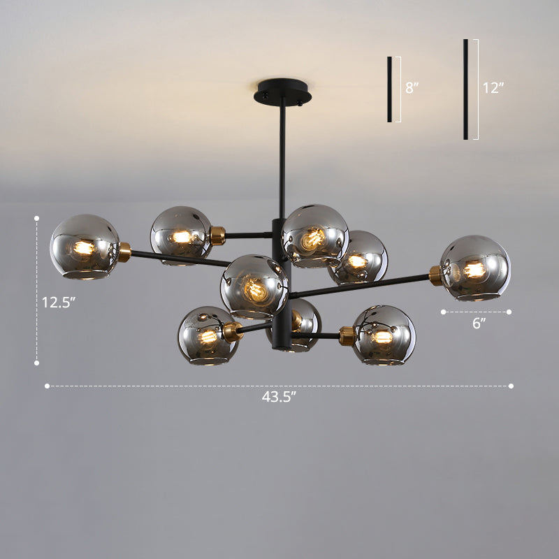 Aurélie Sputnik Glass Chandelier 3 Tier Modern Pendant