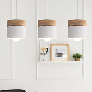 Aurélie Modern Wooden Top Macarons Pendant Light