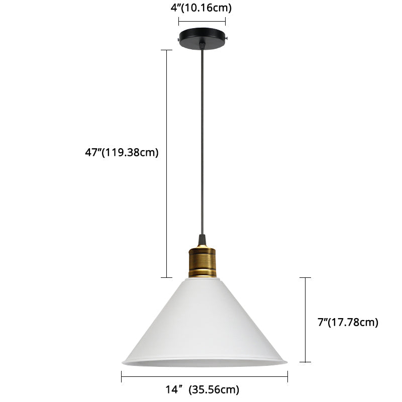 Elise Tapered Nordic Pendant Light Modern Color Hanging Lamp