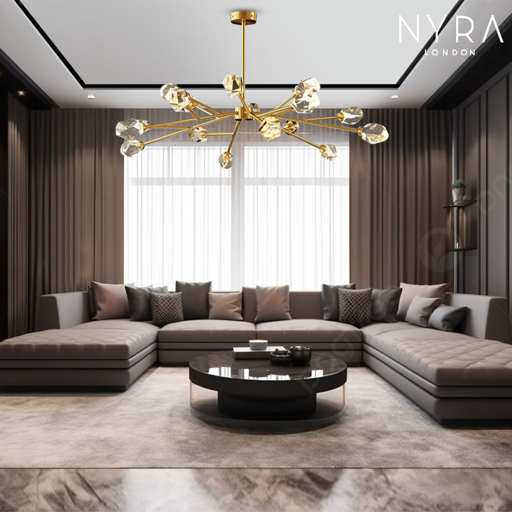 Genevieve Modern Crystal Bulb Pendant Light