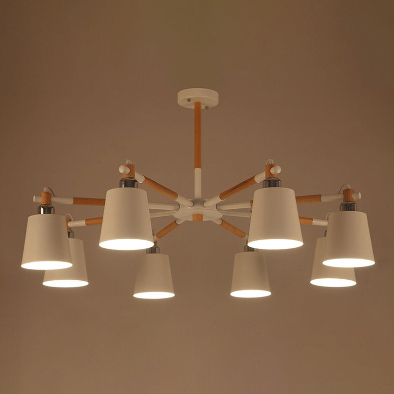 Céline Rubber Wood Pendant Chandelier Modern Minimalist Light
