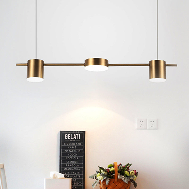 Margaux Modern Drum LED Multi-Head Island Pendant Light