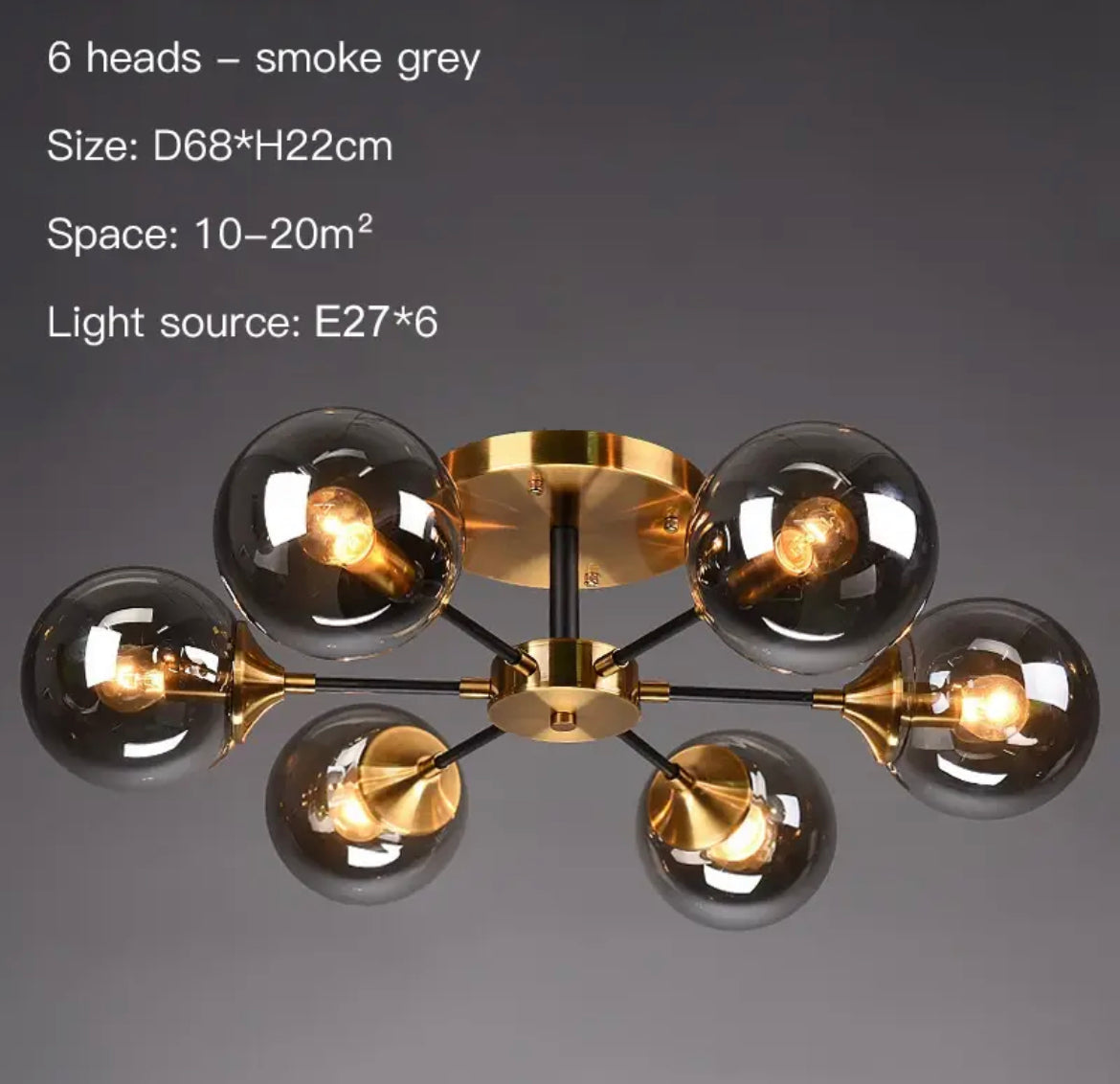 Élise Molecular Glass Ball Chandelier
