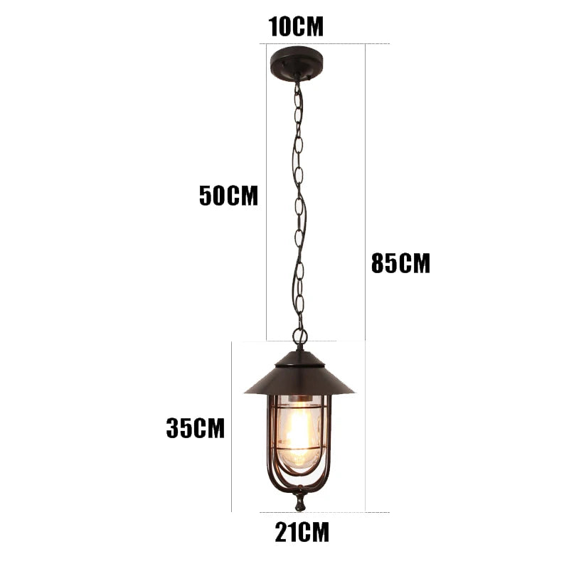 Amandine Outdoor Retro Pendant Chandelier Waterproof E27