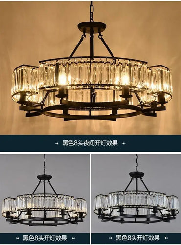 Madeleine Vintage Crystal Loft Chandelier