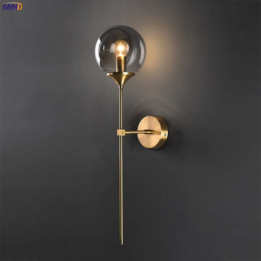Madeleine Glass Globe Wall Light