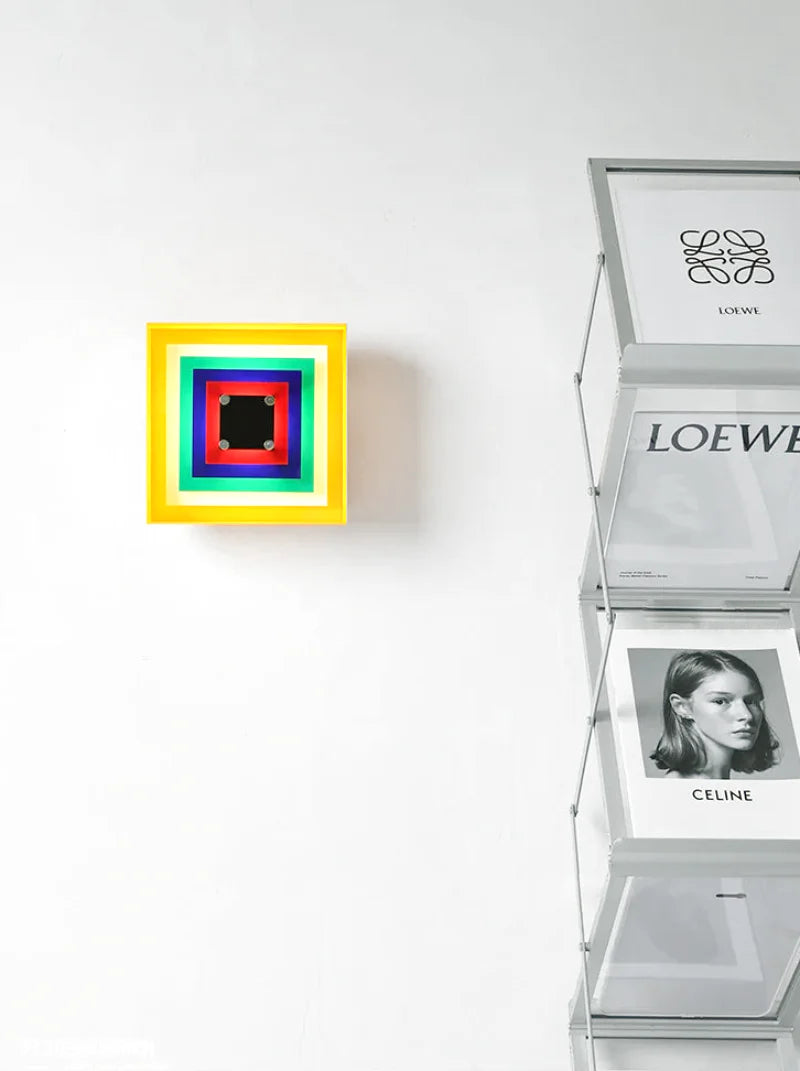 Élodie Light Squares Bauhaus LED Wall Lamp