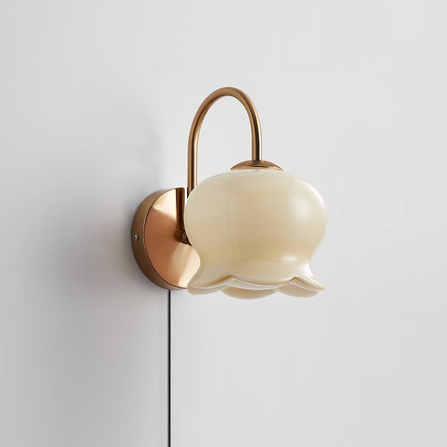 Chloé Bell Plug-In Wall Lamp with Decorative Bow Design