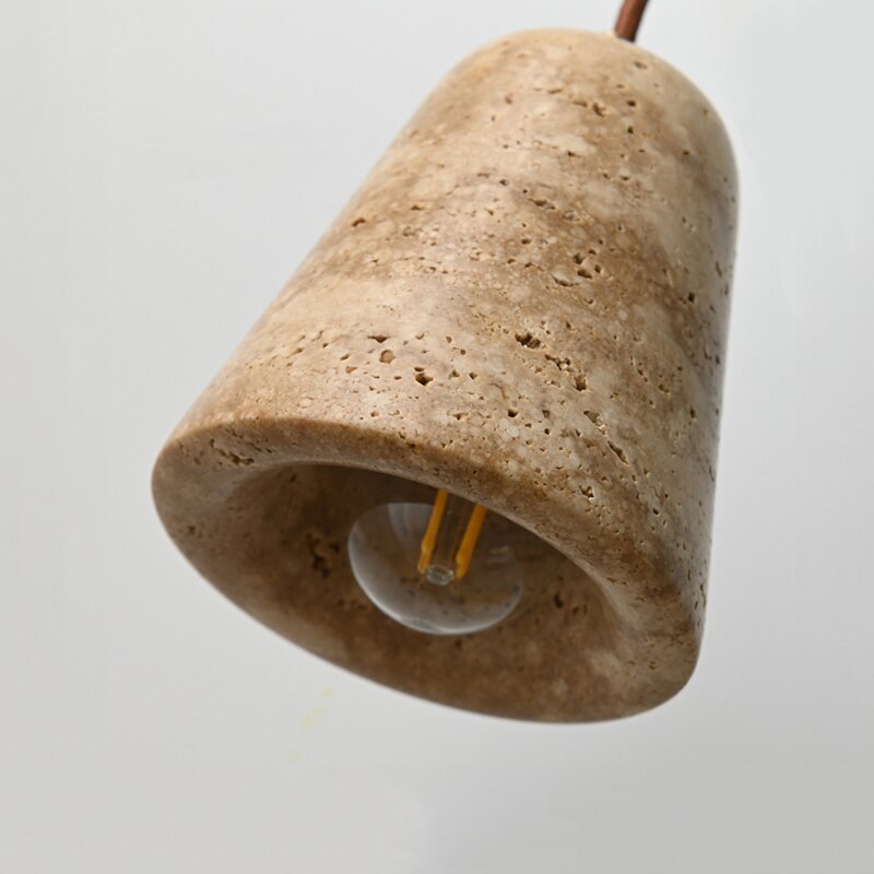 Isabelle Ora Stone Cone LED Pendant Lamp