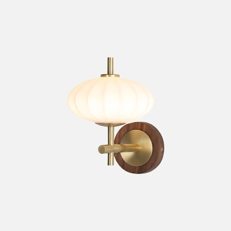 Camille Aurelia Ribbed Glass LED Wall Sconce