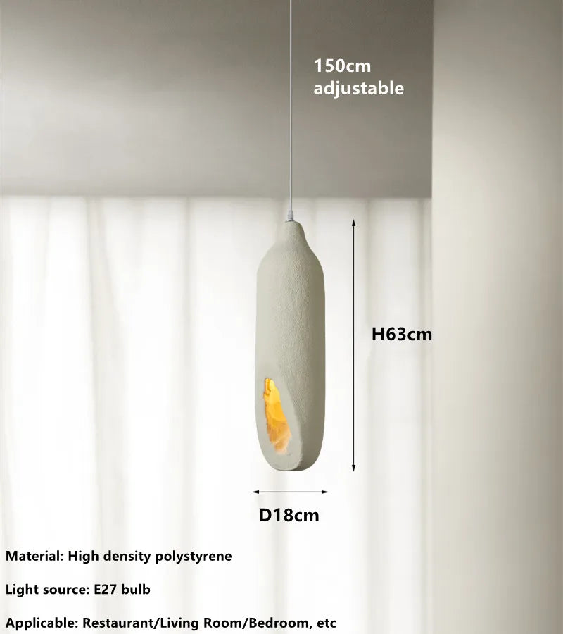 Amélie Wabi Sabi Cement Pendant Light Minimalist Chandelier