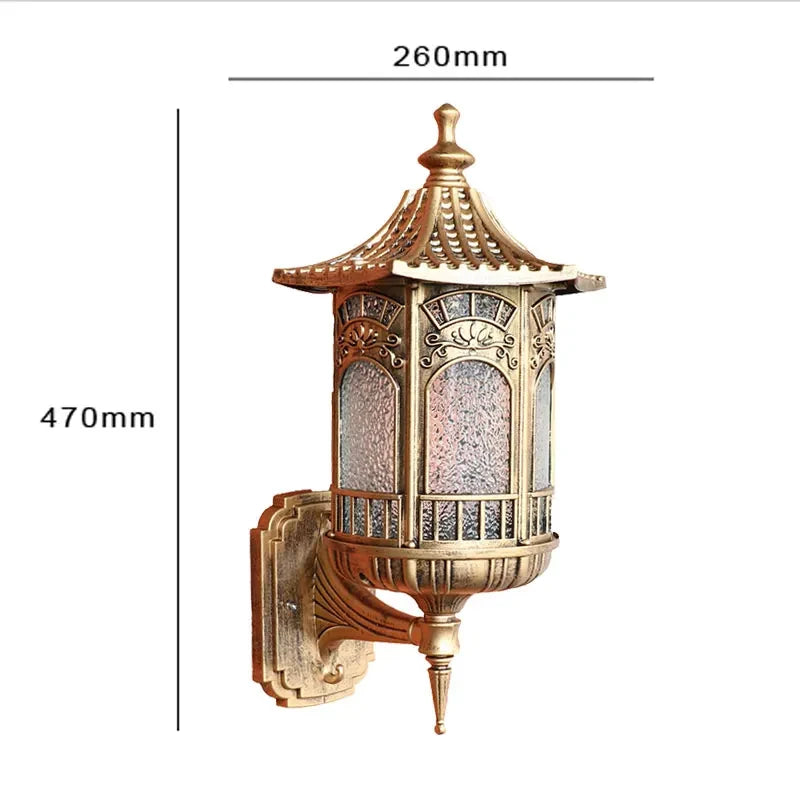 Élodie Retro Outdoor Wall Lamp Vintage Porch Light