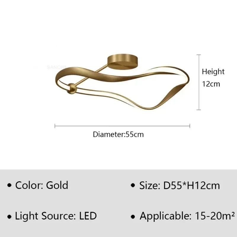 Camille Minimalist Ring Ceiling Light