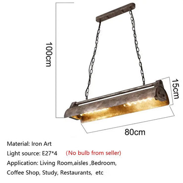 Clémence Industrial Loft Retro Chain Pendant Light