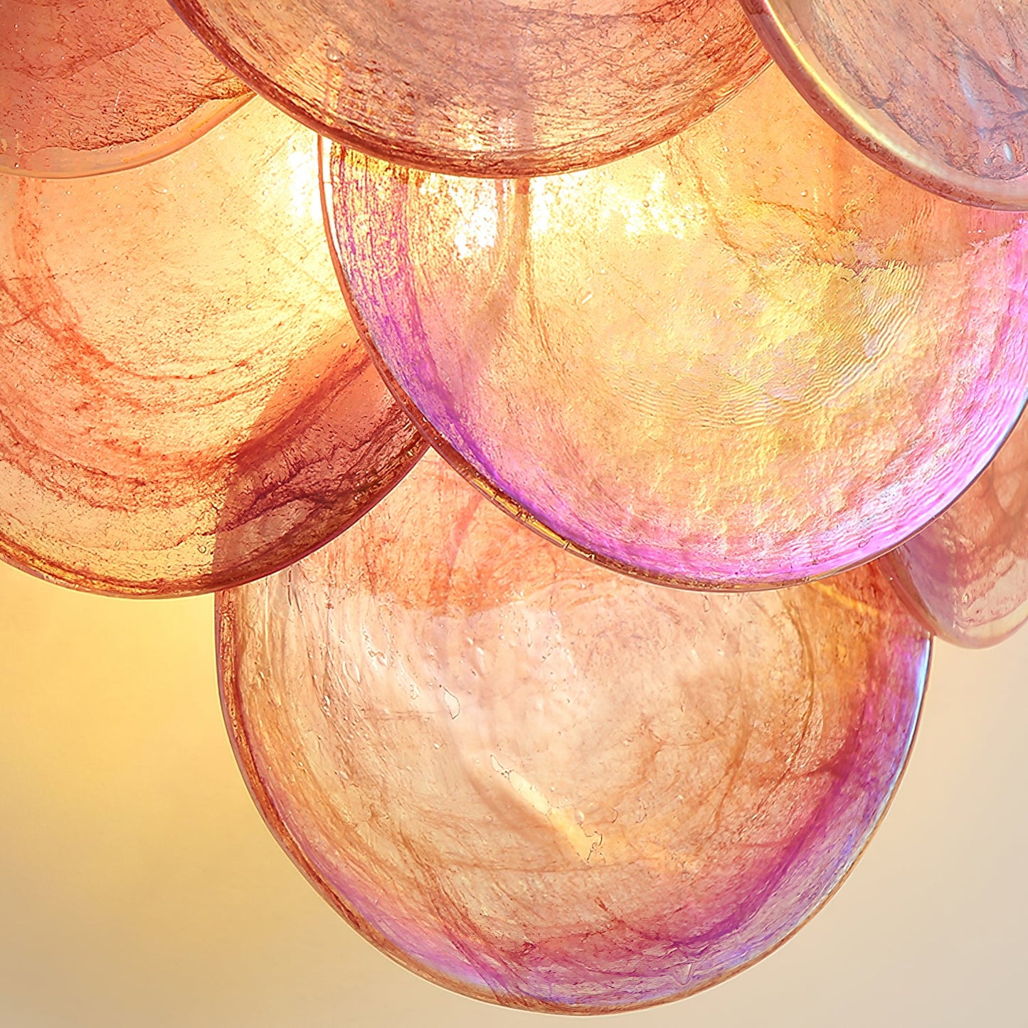 Amélie Hand-Blown Glass Wall Lamp with Metal Accents