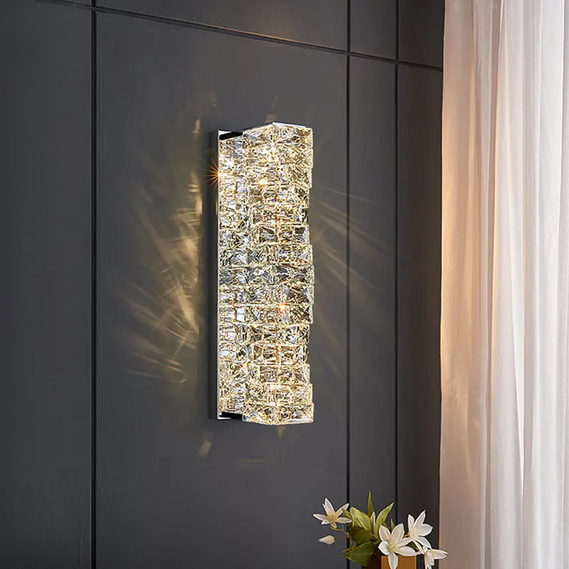 Camille Crystal Cascading Wall Sconce