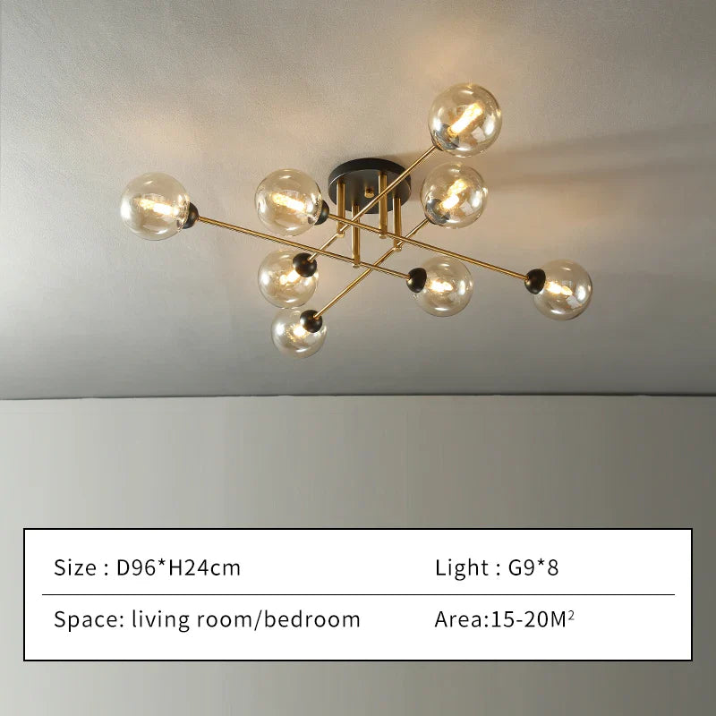 Isabelle Spherical Glass Chandelier