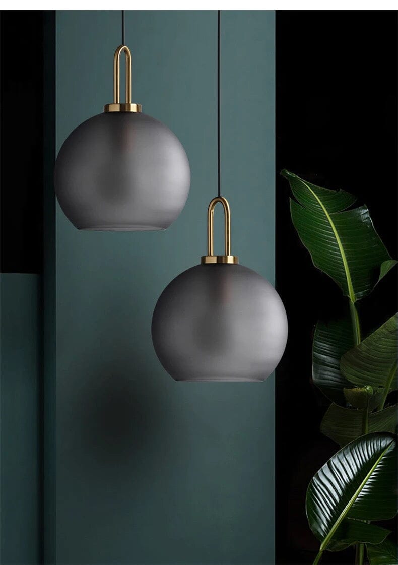 Isabelle Cylindrical Glass Pendant Light