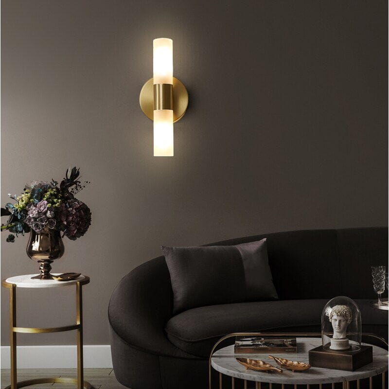 Margaux Nordic Stone & Glass Sconce