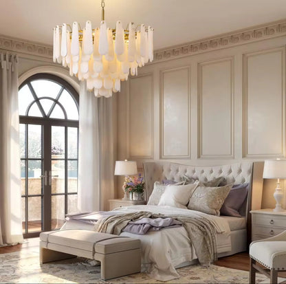 Louise Teardrop Alabaster Chandelier