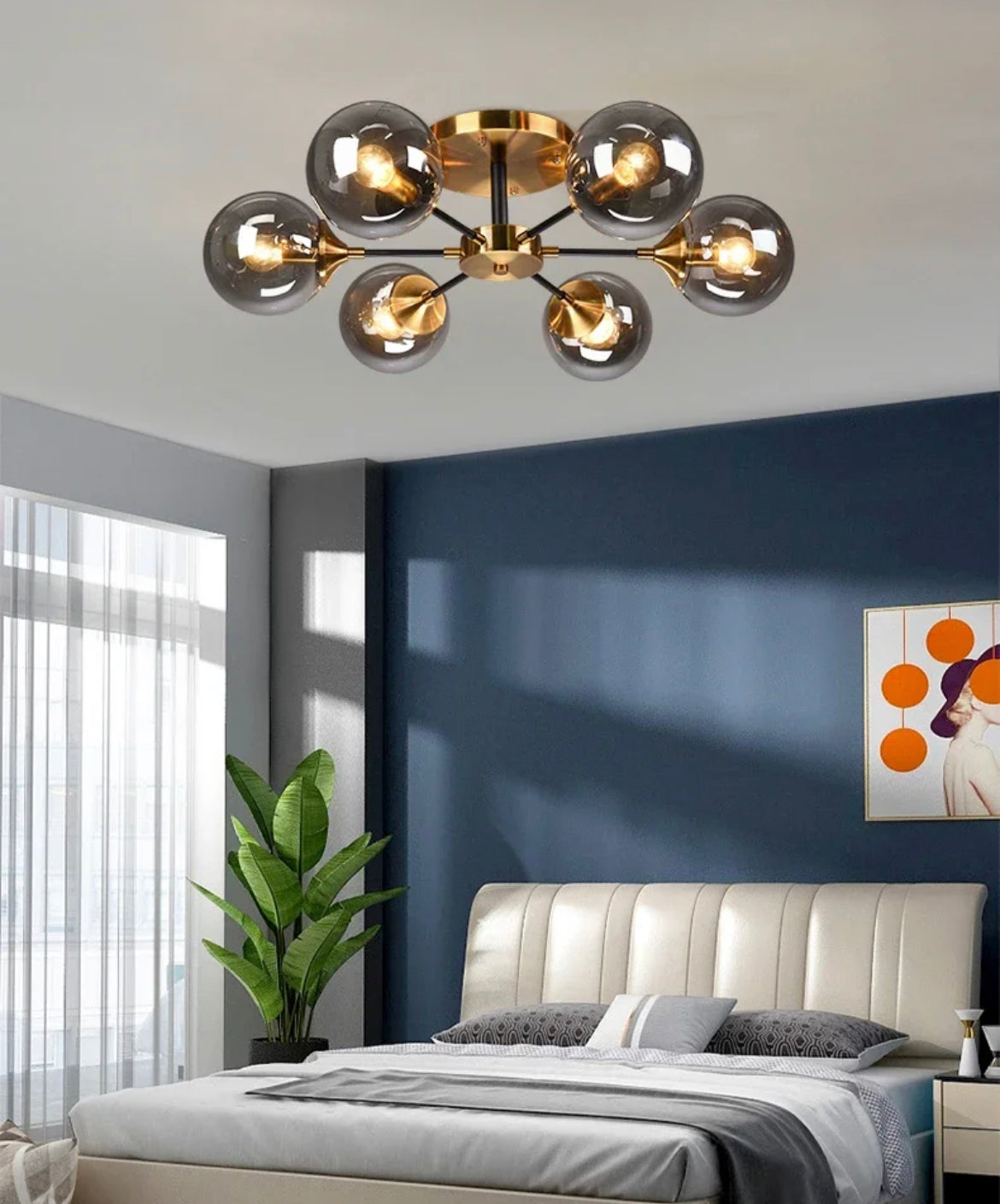 Élise Molecular Glass Ball Chandelier