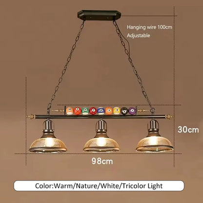 Sophie Nordic Retro Billiard Pendant LED Chandelier