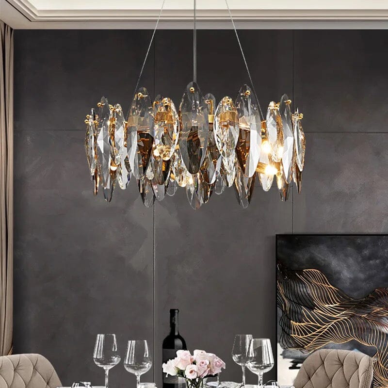 Elodie Crystal Leaf Nordic Luxury Chandelier