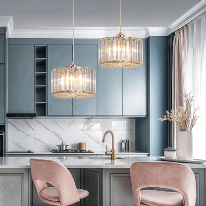 Chloé Crystal Tiered Pendant Light