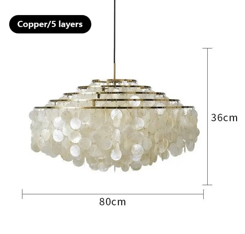 Elena Radiant Shell Pendant Light