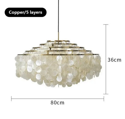 Elena Radiant Shell Pendant Light