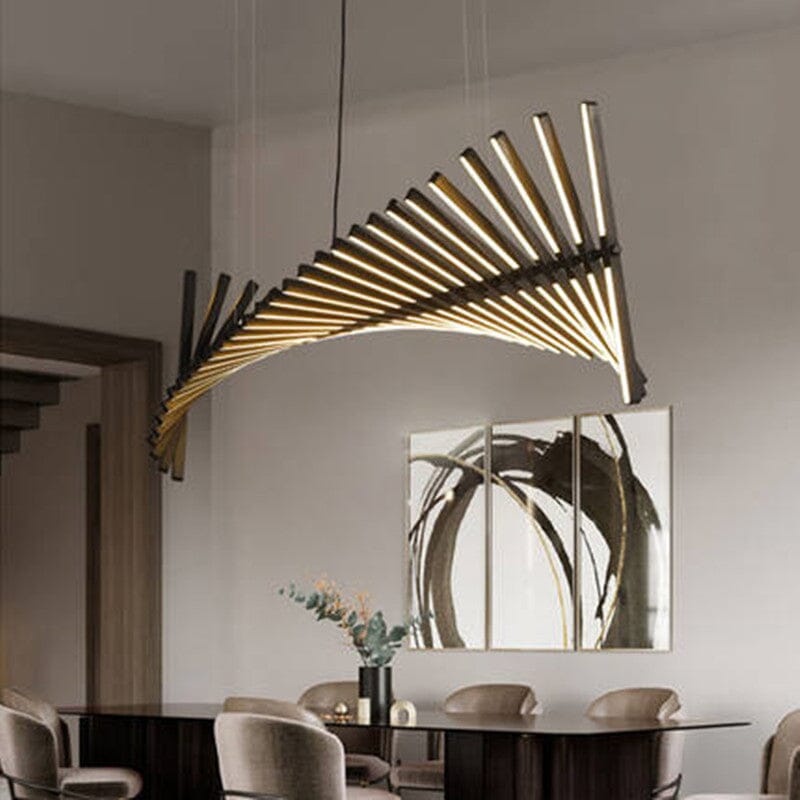 Sophie Geometric Fishbone Chandelier