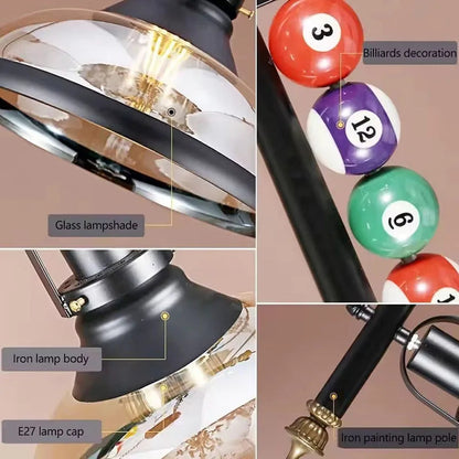 Sophie Nordic Retro Billiard Pendant LED Chandelier