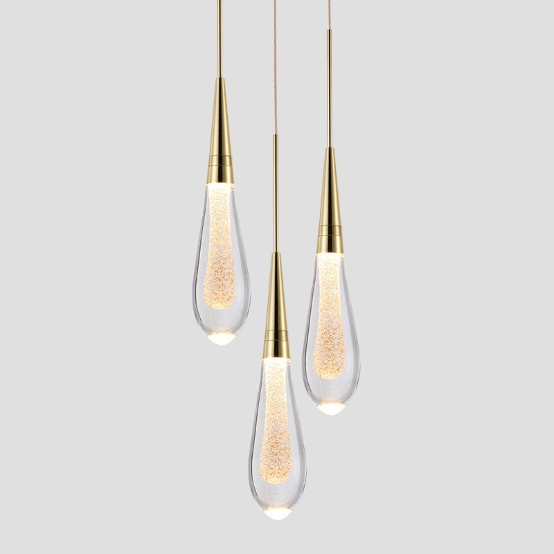 Amélie Golden Droplet Pendant Light