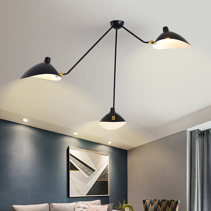 Élise Modern Metal Duckbill Hanging Lamp 2/3/5 Lights Black