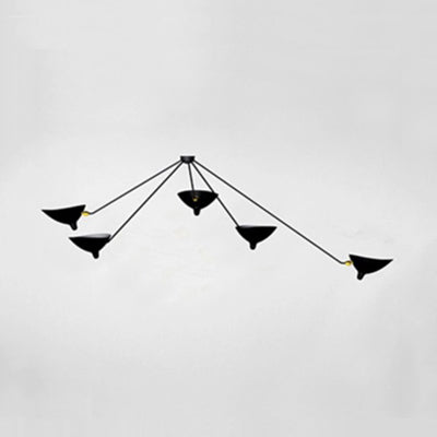 Élise Modern Metal Duckbill Hanging Lamp 2/3/5 Lights Black