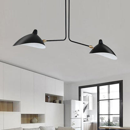 Élise Modern Metal Duckbill Hanging Lamp 2/3/5 Lights Black
