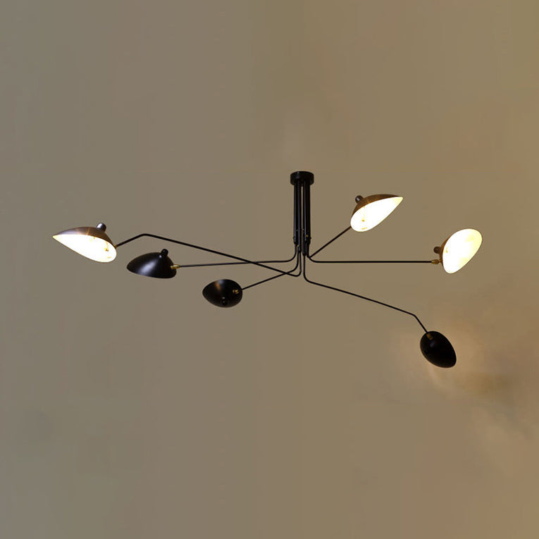 Élise Modern Metal Duckbill Hanging Lamp 2/3/5 Lights Black