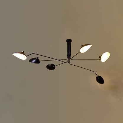 Élise Modern Metal Duckbill Hanging Lamp 2/3/5 Lights Black