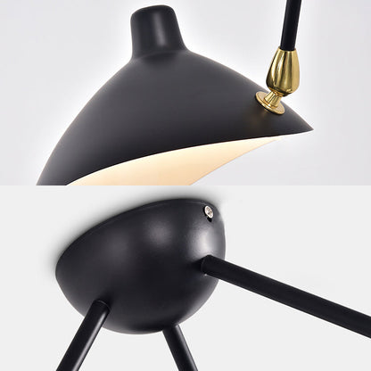Élise Modern Metal Duckbill Hanging Lamp 2/3/5 Lights Black