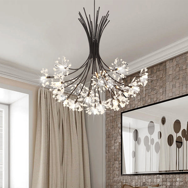 Lucie Crystal Bouquet Chandelier Modern 13/19 Lights