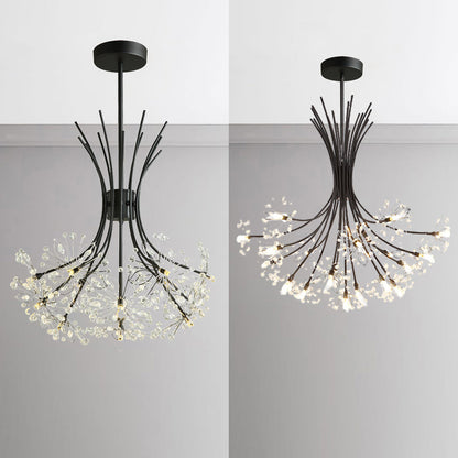 Lucie Crystal Bouquet Chandelier Modern 13/19 Lights