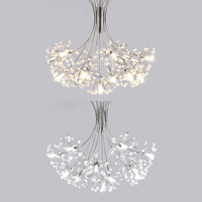 Lucie Crystal Bouquet Chandelier Modern 13/19 Lights