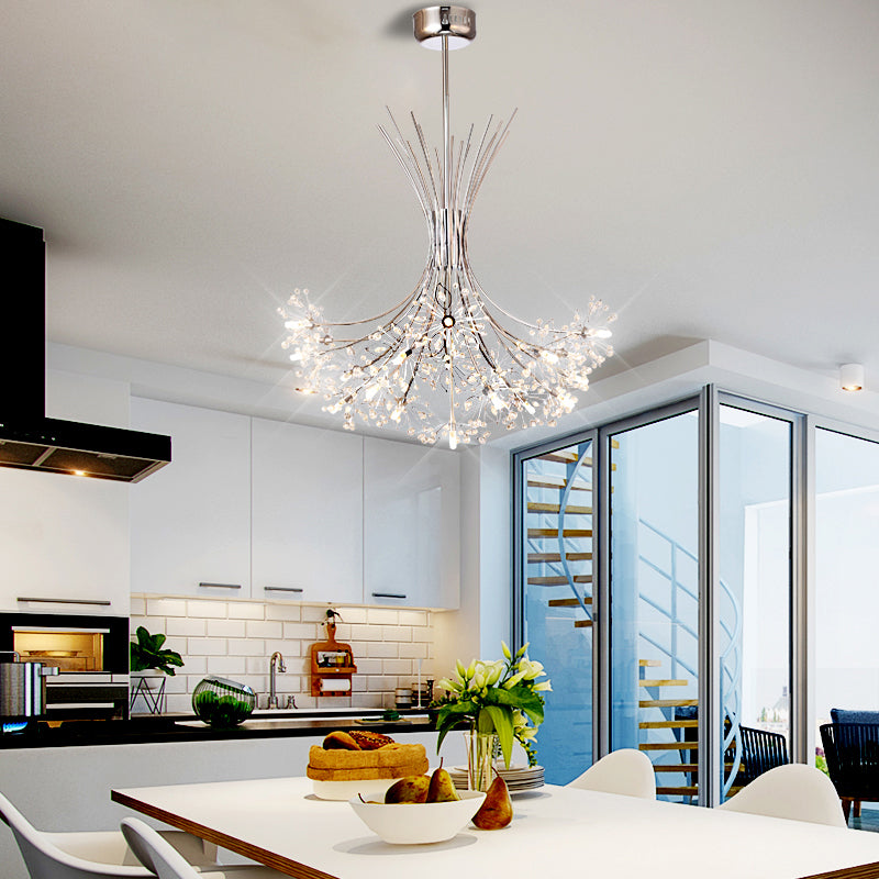 Lucie Crystal Bouquet Chandelier Modern 13/19 Lights