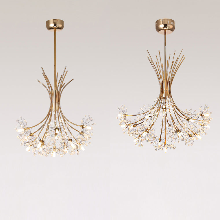 Lucie Crystal Bouquet Chandelier Modern 13/19 Lights