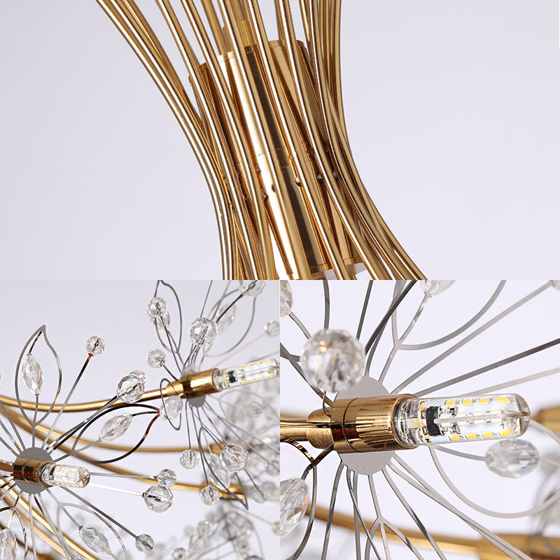 Lucie Crystal Bouquet Chandelier Modern 13/19 Lights