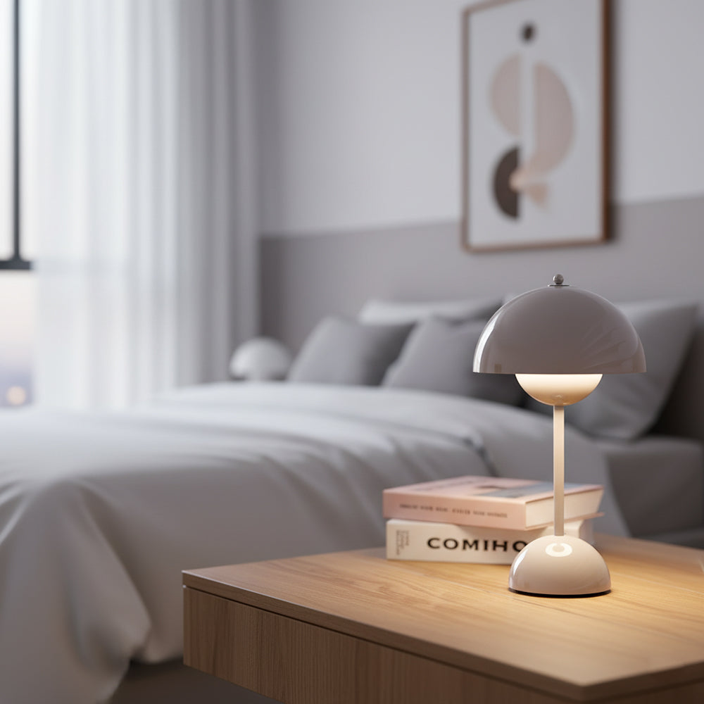 Élodie Rechargeable LED Desk Lamp with Double Sphere Design
